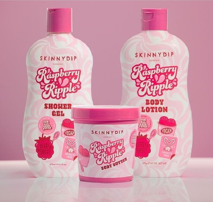 Skinnydip Raspberry Body Gift Set Moonpig